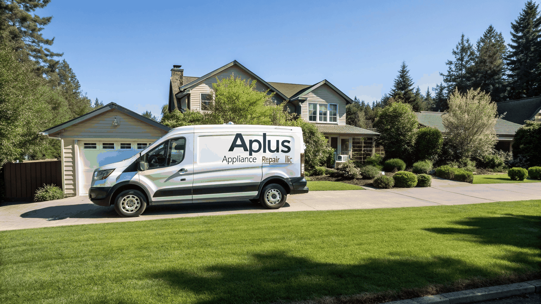 Appliance repair service van serving Roswell Georgia neighborhoods